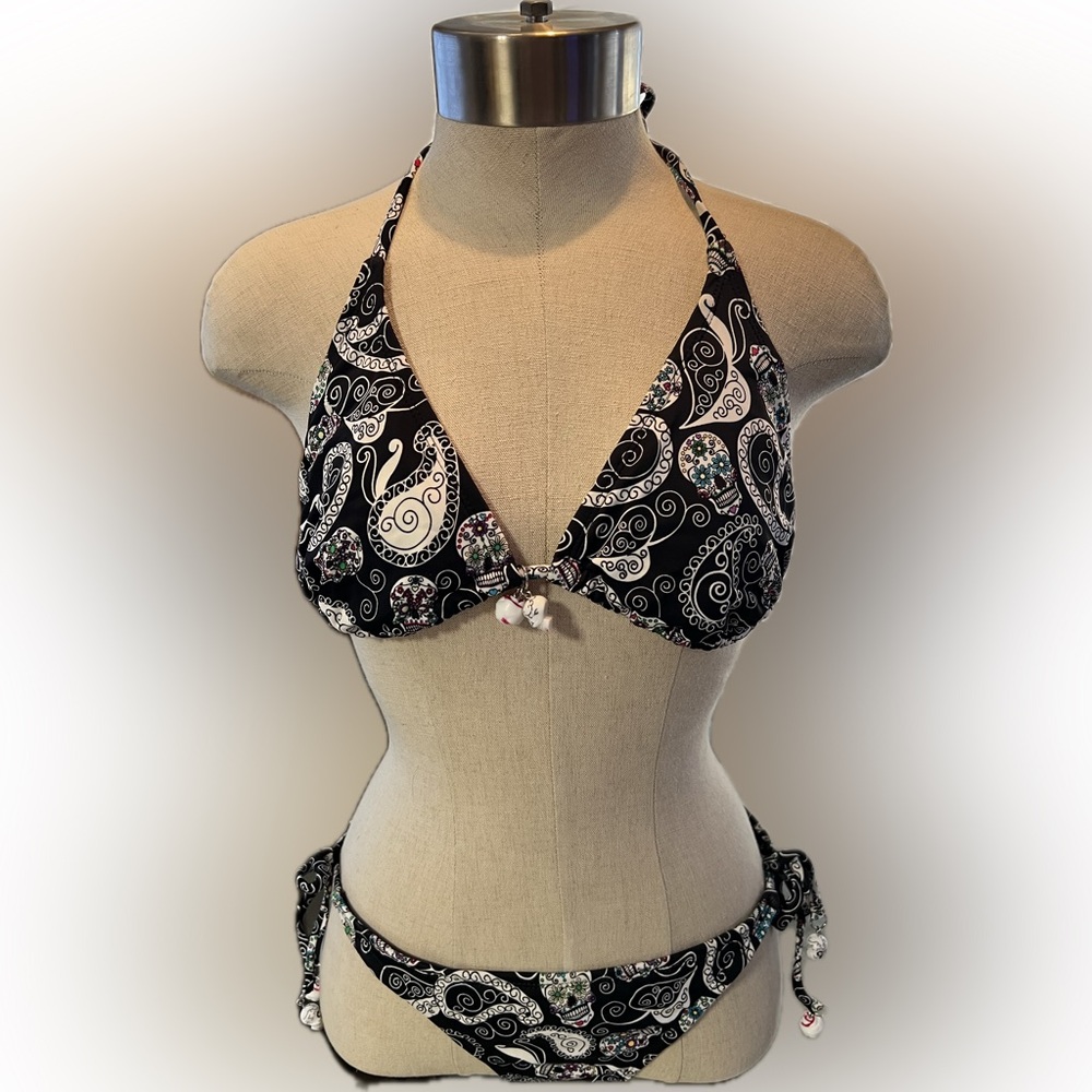 Xhilaration Sugar Skulls Bikini